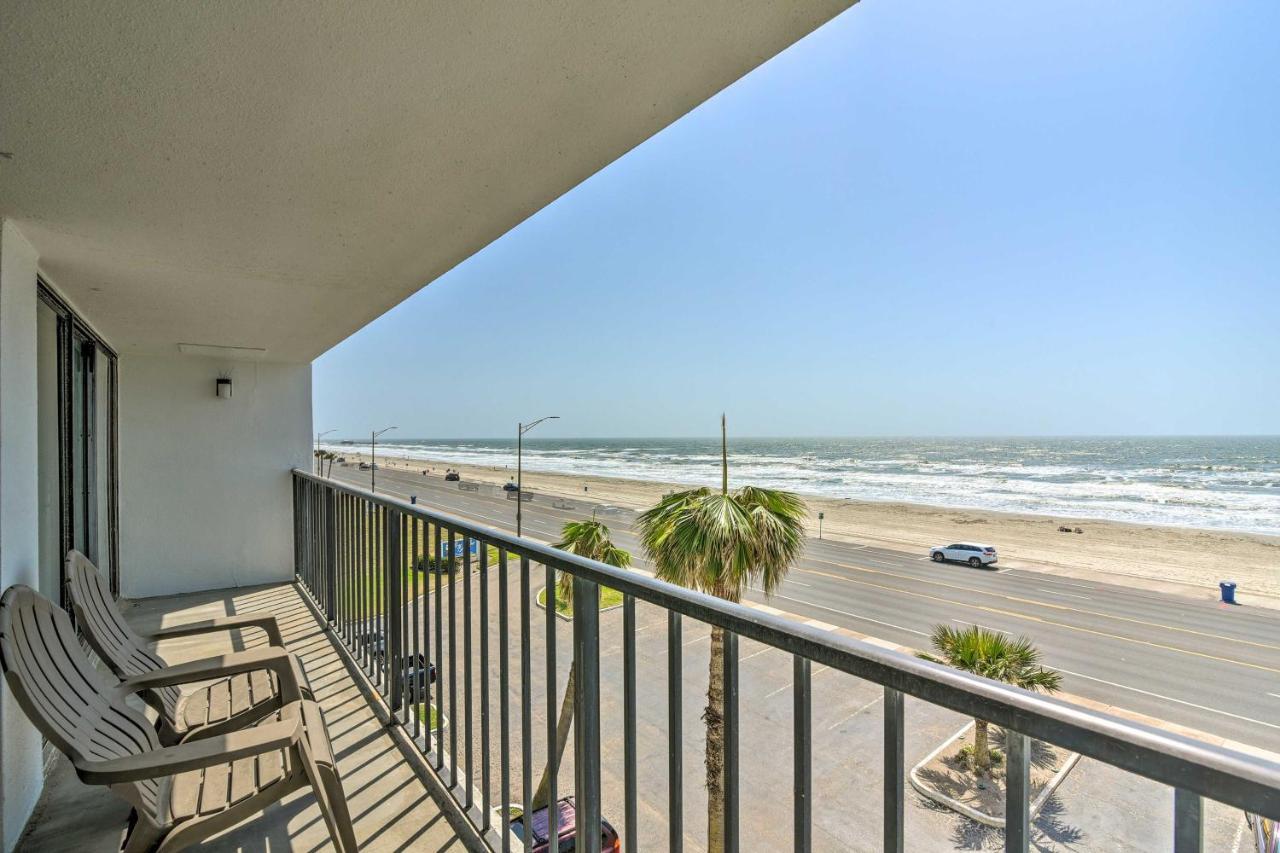 Galveston Oceanfront Condo With Balcony And View! المظهر الخارجي الصورة