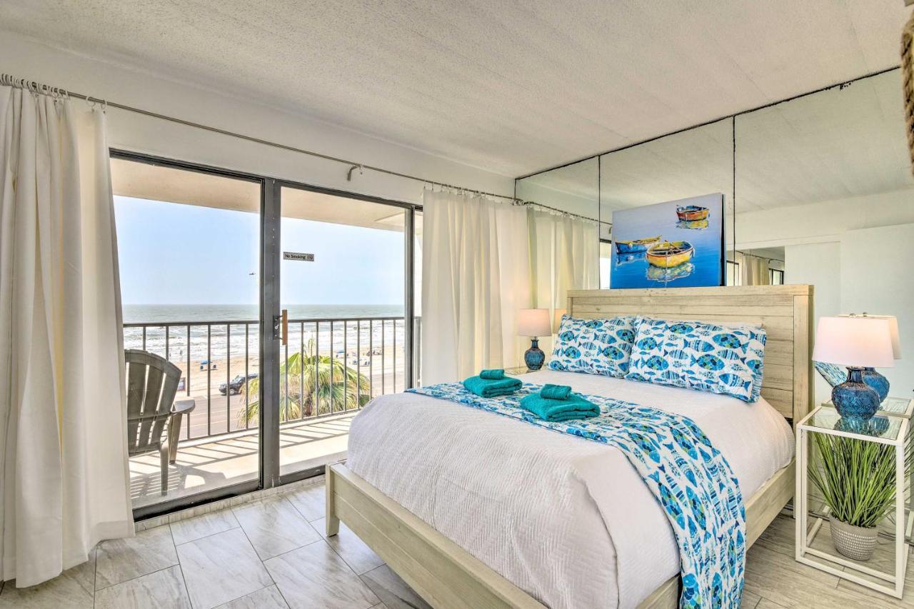 Galveston Oceanfront Condo With Balcony And View! المظهر الخارجي الصورة