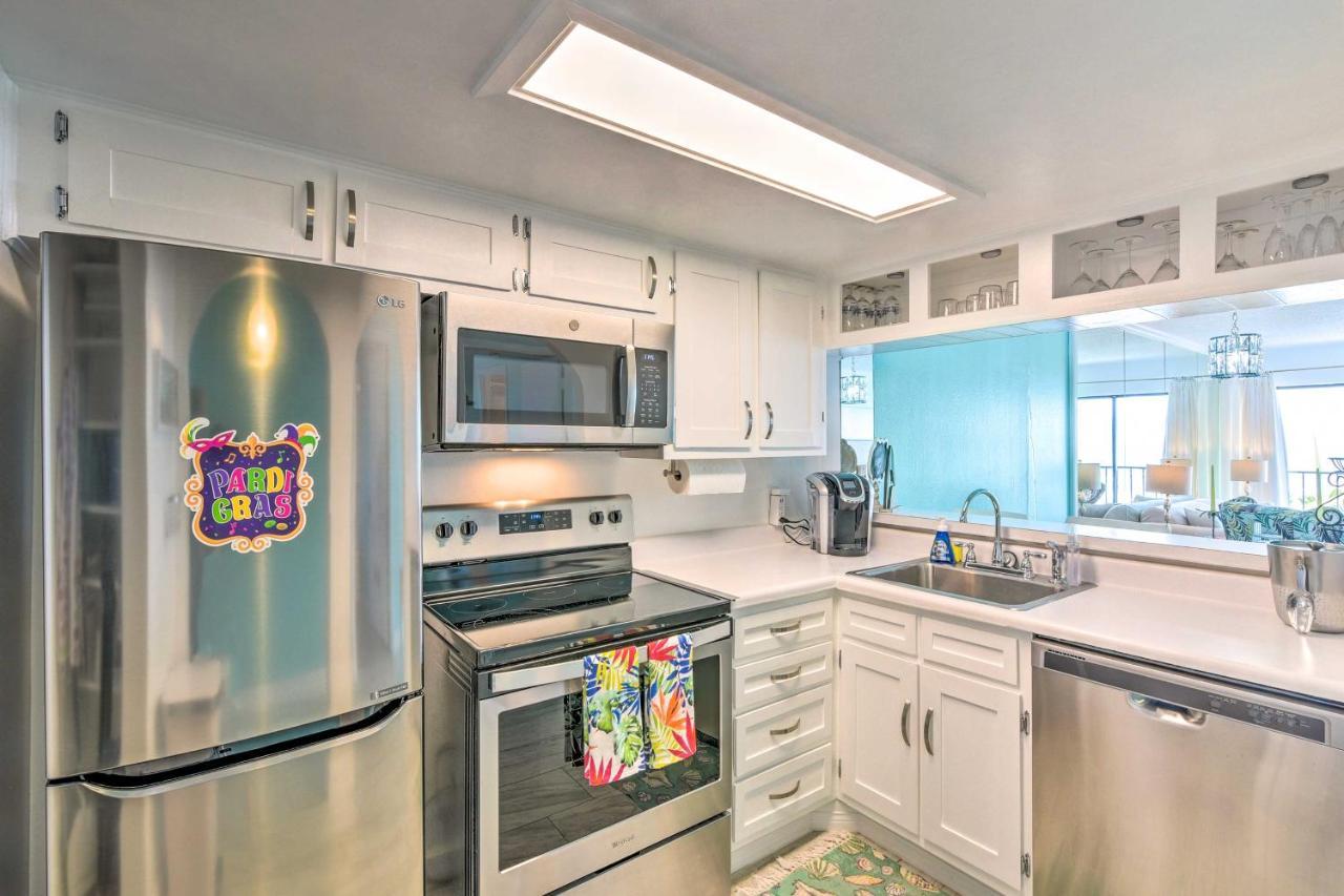 Galveston Oceanfront Condo With Balcony And View! المظهر الخارجي الصورة