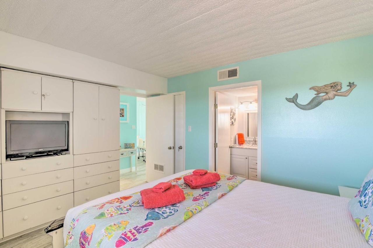 Galveston Oceanfront Condo With Balcony And View! المظهر الخارجي الصورة